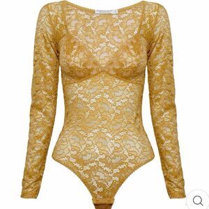 Underprotection Rosie Bodystocking Mustard XL NWOT